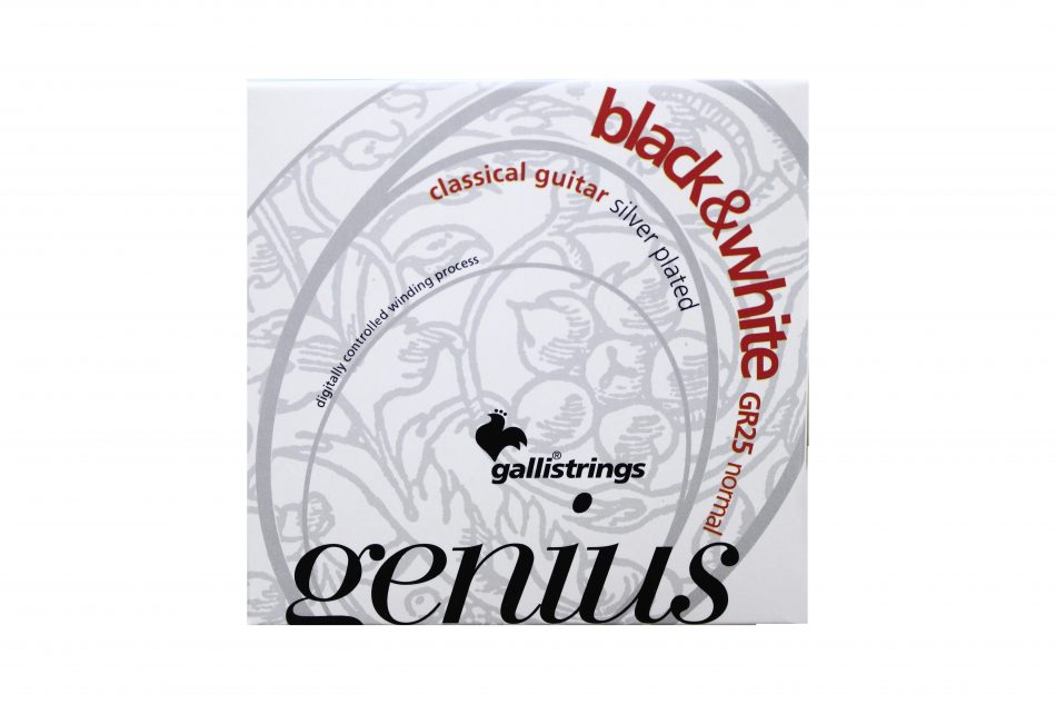 GALLI CLASSIC GUITAR STRING BLACK & WH GR25